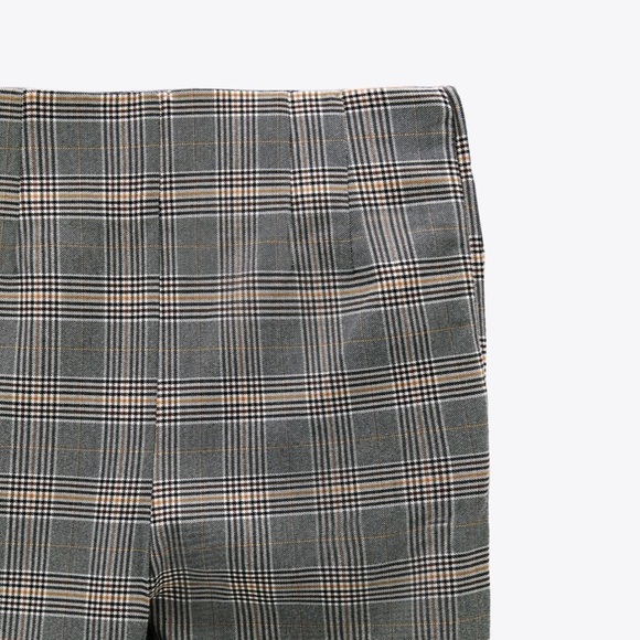 ZARA BNWT Plaid Leggings - Picture 2 of 9